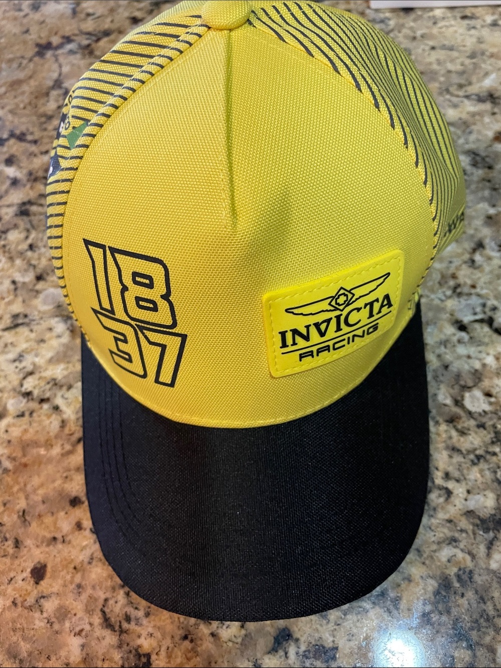 Invicta Yellow and Black Racing Baseball Cap